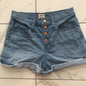 J. Crew Hi-Rise Denim Shorts